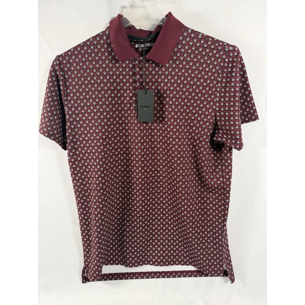 Bonobos Golf Small Men Shirt Polo Stretch Performance Standard Fit NWT